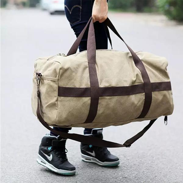 16oz Gym Sports Camping Storage Bag Antiwear Canvas Multi Function