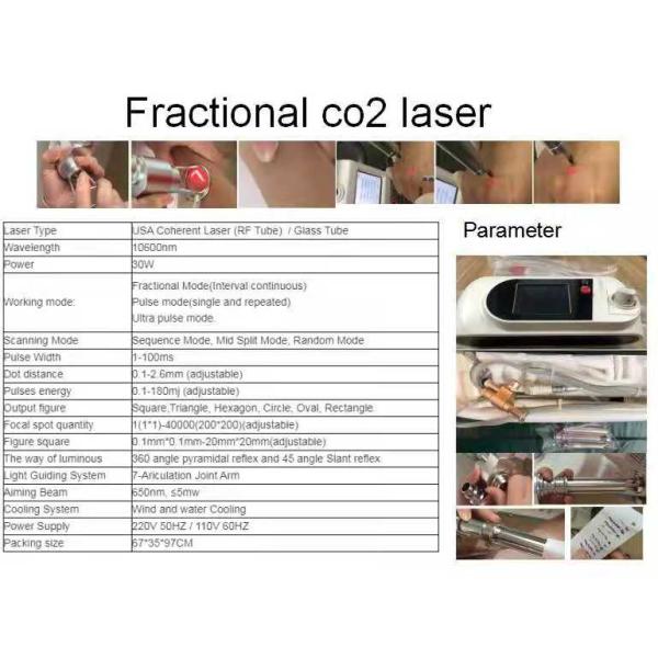 Portable Type Fractional Co2 Laser Freckles Wrinkle Removal Acne Treatment Vaginal Tightening Machine