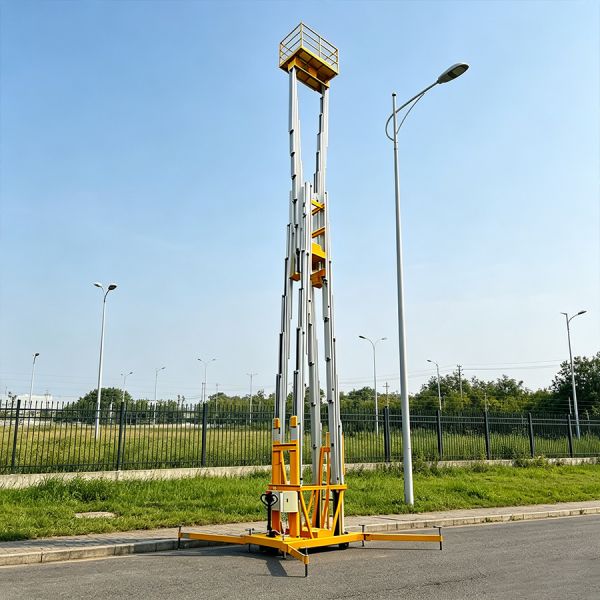 Aluminium Six Vertical Mast Lift Order Picker 18m-24m 150kg