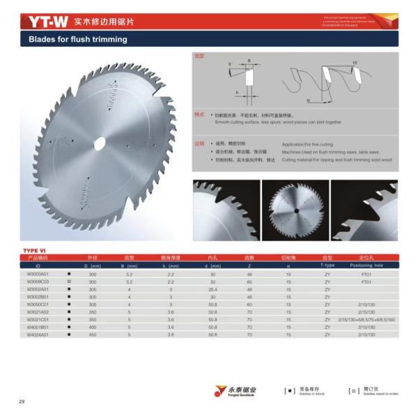 Промышленные лезвия циркулярной пилы CNC TCT для отделки твердой древесины