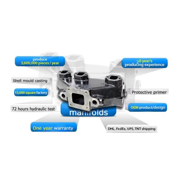 Marine V6 Cast Iron Exhaust Manifold for Mercruiser 229 262 Engine Replaces 99746