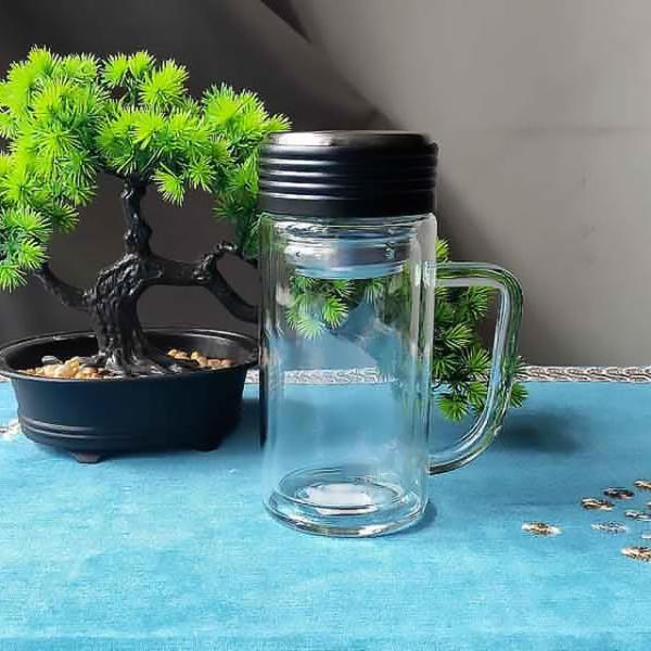 Normal Empty Vacuum Insulated Glass Sublimation Water Bottle with Customized Branding