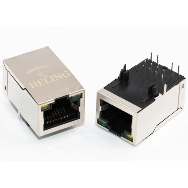 90 Degree Ethernet PoE RJ45 Jack 1 x 1 Port -40℃ - 70℃ Operating Temperature