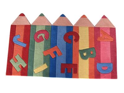 Pen Design Lovely Handtufted Acrylic Carpet Foor Rug Children Mat