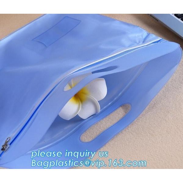 Biodegradable custom colored PVC zipfile document folder a4 document bag polyester zipper document bag waterproof bageas