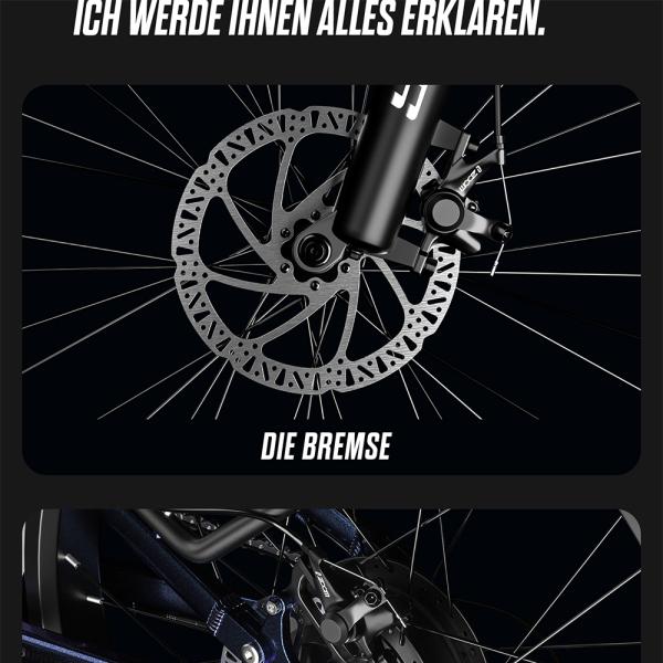 48V Voltage Electric Bicycles EU and US Warehouse 17.5A Battery Capacity Off-Road Design