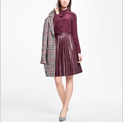 New arrival pleated lady half skirt