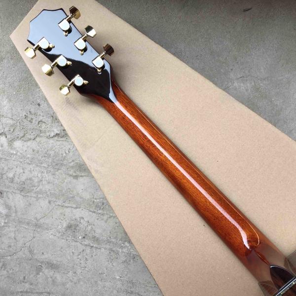 Custom 41Acoustic Guitar Arm Rest Abalone Ebony Fingerboard Matte Finish Solid Spruce Top Electric Acoustic Guitar