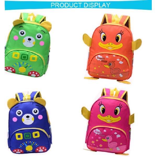 Cartoon Nylon Materials Student Primary School Backpack Bags For Kids