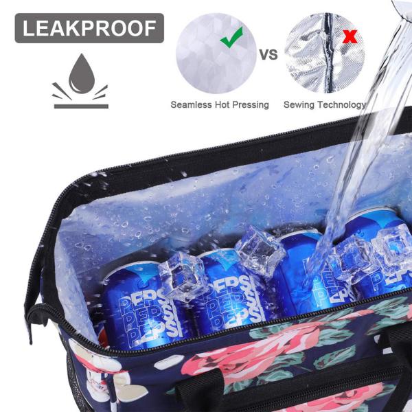 Thermal Insulated Leakproof Reusable Cooler Lunch Bags for Work Women