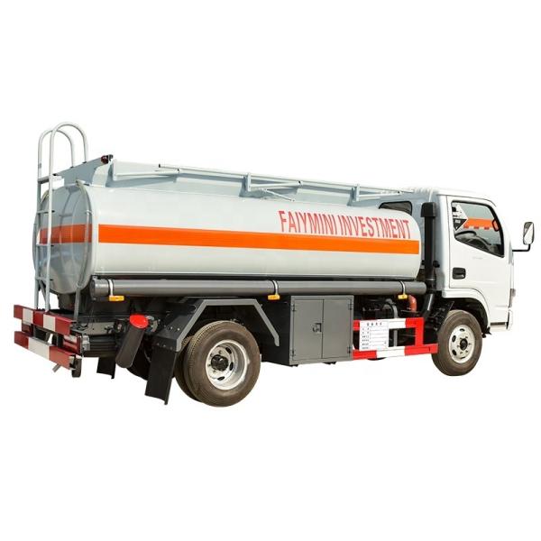 6000L Fuel Oil Tanker Truck 4x2 Drive Wheel Diesel And Petrol Tanker Truck