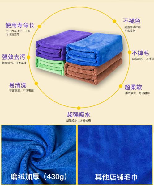 Household Reusable Glasses Cleaning Cloth Blue Color Fiber Filament Material