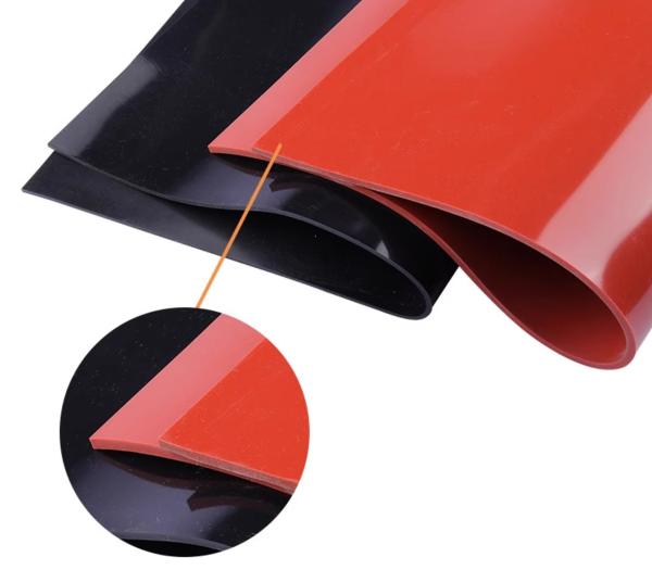 Virgin Silicone Rubber Sheet 1.0-6.0mm Thickness 1.25g/cm3 Density