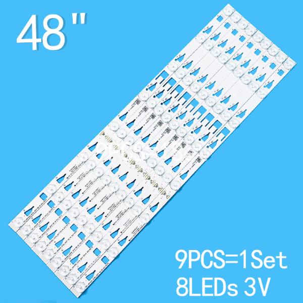 For 4C-LB4808-YHE/YHA 48F1600-9X8-3030C-8S1P TCL L48F3700A light strip