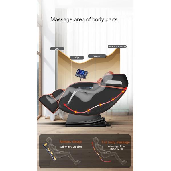 Human Touch Bluetooth Hifi Full Body Massage Chairs Pre Programmed Scraping SAA