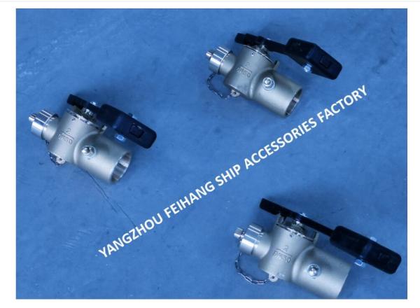 SELF-CLOSING VALVE FOR TANK SOUNDING. WITH VENT VALVE. MODEL-FH-40A  MATERIAL - BRONZE