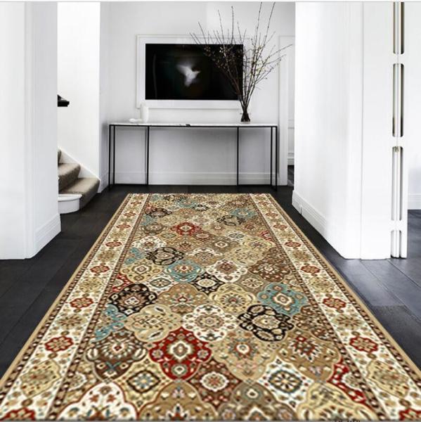 European Style Polyester Fiber Custom Commercial Floor Mat For Entrance Corridor Stairway Hotel