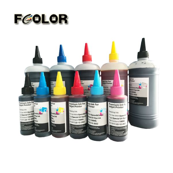 Fcolor Universal Compatible Refil Special UV Dye Ink for 1 L UV Customized Packaging