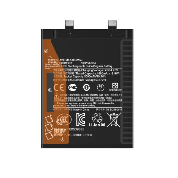 Замена батареи мобильного телефона BM5J для Xiaomi 12T Pro 5000mAh Li-Polymer Dual IC Protection