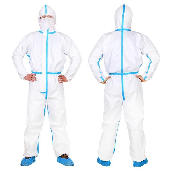 Non Woven Type 4 Polypropylene Disposable Protection Clothing Microporous Disposable Coverall