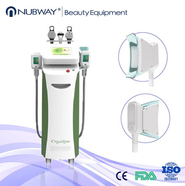 CE / FDA approved 2 Cryolipolysis + 2 RF +1 Cavitation handles fat freezing home use portable