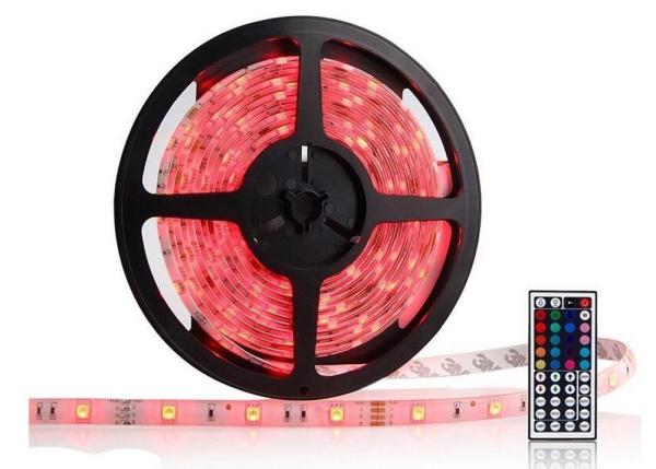 5M Ribbon LED RGB Strip Lights 60LEDS IP65 Self - Adhesive For Bedroom