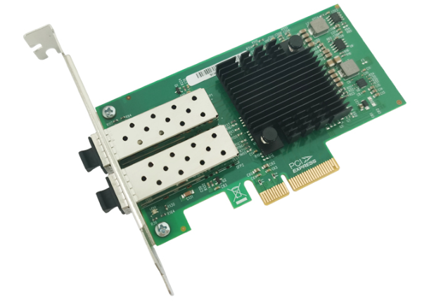 HZ1I350F2 Gigabit Dual Port Network Adapter With 1000Mbps Speed PCIE V2.1