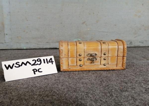 Household unfoldable 19'' Solid Wood Storage Trunk