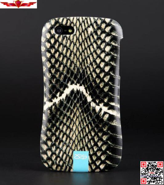 New 3D Printing Animal Skin Zinc Alloy Bumper With PC Back Cover Cases For Iphone 5 5S