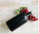 Шардоне 750 мл. Стеклянная бутылка на заказ с бургундской формой и пробкой