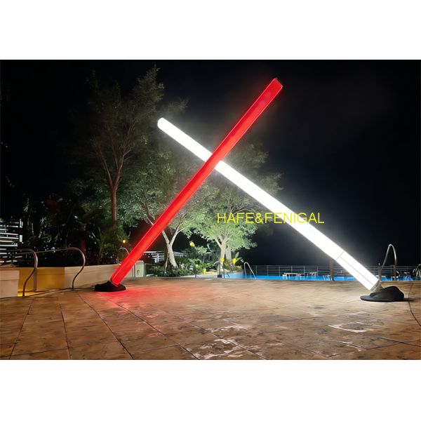 Dual White Or RGBW Pixel LED Innovative Inflatable Lock-Air System Tube Structure Light