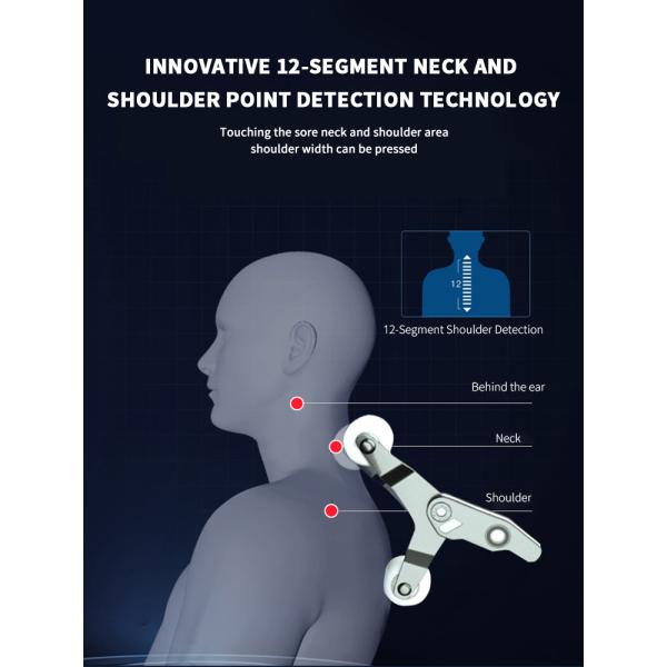 AI Controller Heated Back Kneading Massage Chair 3D Heating Therapy ROHS