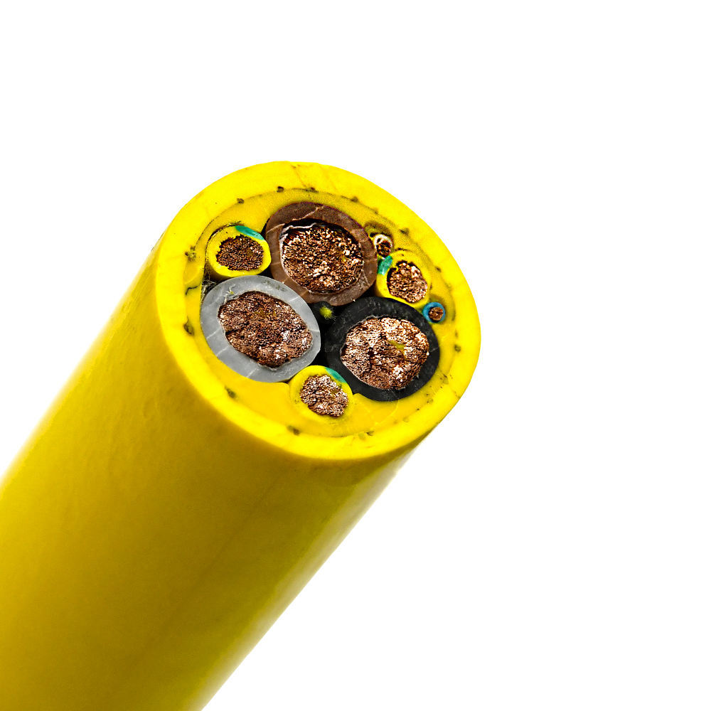 640/1100V 3+3 Core High Flex Flexible Rubber Trackless Mining Power Cable