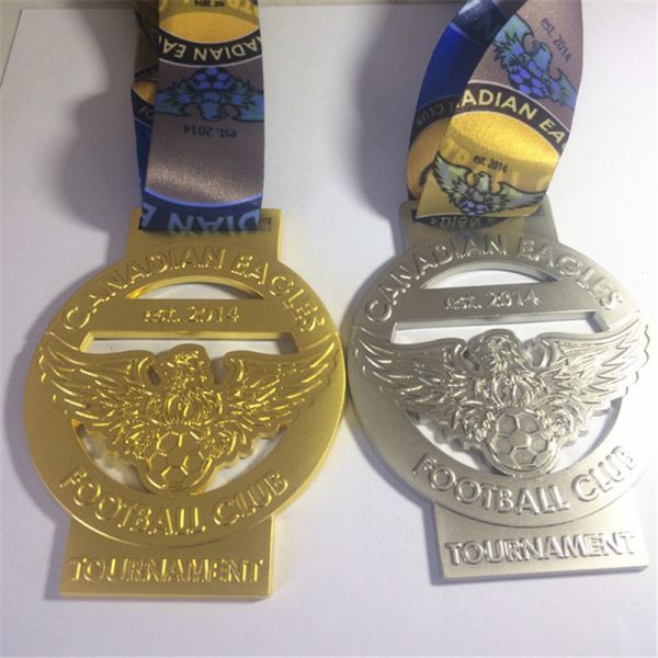 Gold medals,zinc alloy casting for Canadlan eagles football club tournament