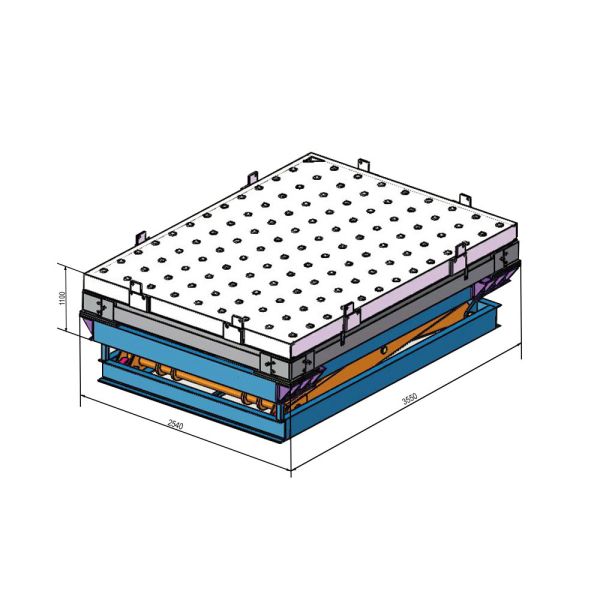 Hydraulic Stationary Scissor Lift Platform Weighing Scale For Warehouse Logistics