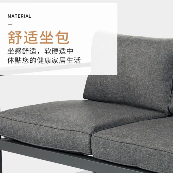 Modern Style Metal Sofa Set with Customizable Options Retail Shops' Must-Have