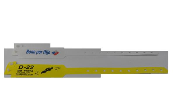 White Smart PVC RFID Wristband For Sports / Hospital , Silk Logo Printing