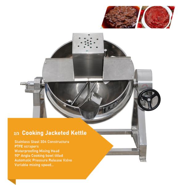 Stainless Steel 304 Cooking Equipment for School Restaurant Steam Heating Jacket Kettle
