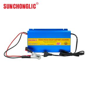 4 - Stage 220v Dc 50 Amp Battery Charger For Agm Batteries - Heat Resistant And