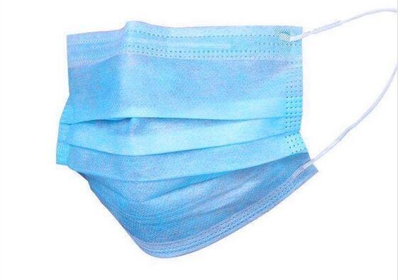 Earloop 3 Ply Disposable Face Mask Fiberglass Free High Filtration Efficiency