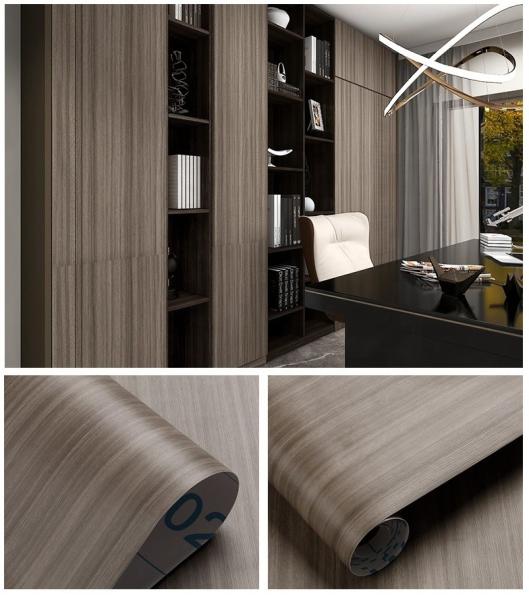 Home Decor Wood Grain Design Self Adhesive Furniture Film Waterproof Wallpaper Nature Wood Paper