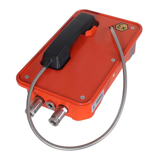 Orange Color Explosion Proof Telephone , Flameproof Outdoor Analog Phone For Marine