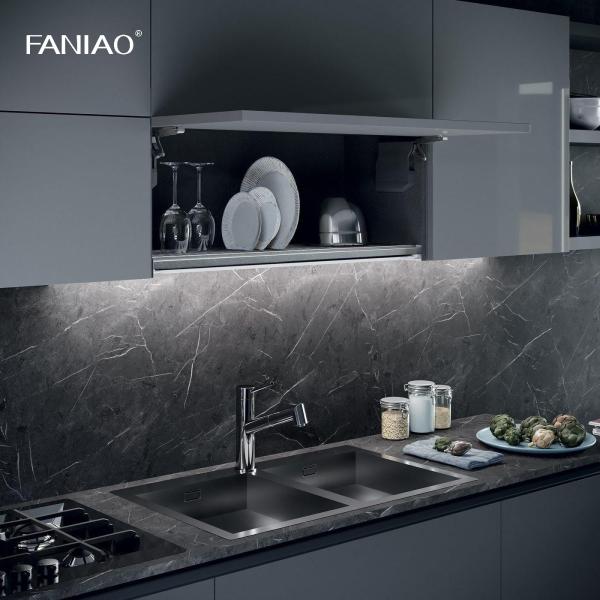 High End Kitchen Cabinet Modern Style Design Kitchen Luxury Island Complete Melamine Kitchen Cabinet