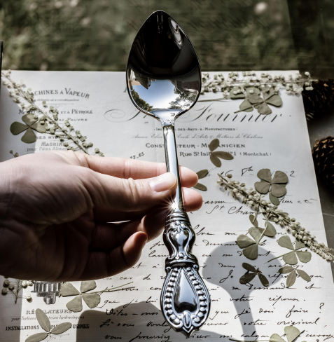 Recyclable Stainless steel tea fork ideal accessory affordable to range elegant and practical design for tea preparation