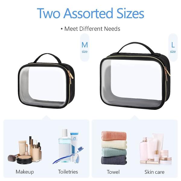 Clear Waterproof Lightweight Cosmetic Bag Toiletry Bags
