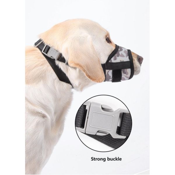 Breathable  Anti Bark Muzzle Anti Swallowing Adjustable Calming Muzzle For Dogs