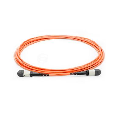 Femelle à plusieurs modes de fonctionnement de câble de tronc d'OM2 MPO perte par insertion de noyau de la femelle 12 à la basse