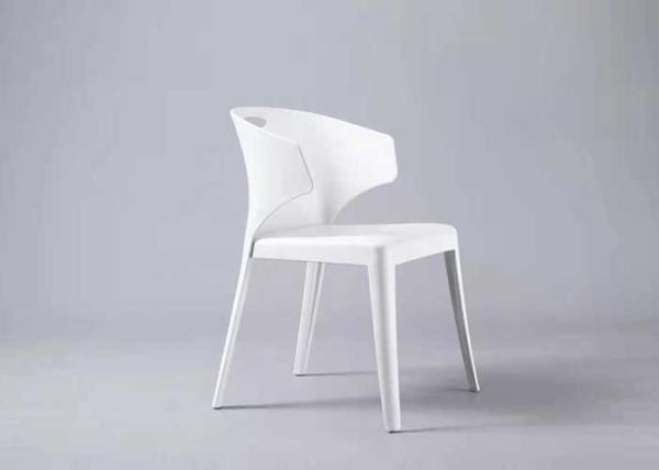 Non Slip No Foldable Indoor Plastic Chairs 45cm In Living Room