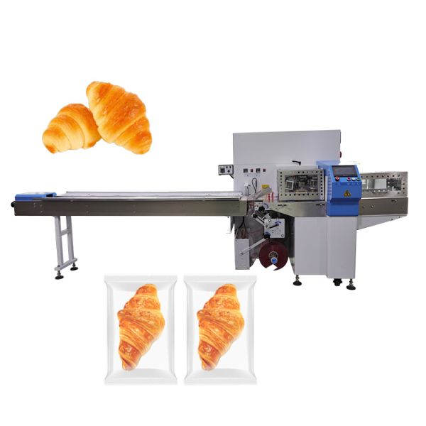 High Quality Durable Bread Baguette Croissant Bagel Pita Toast Sourdough Bread Cookie Donut Noodles Packaging Wrapper Machine