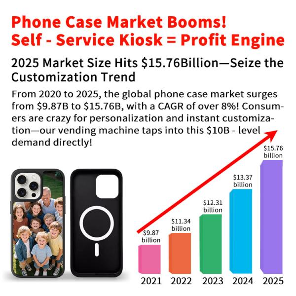 Airports' Ultimate Solution Personalized Cell Phone Cover Vending Machine With Steel Construction
